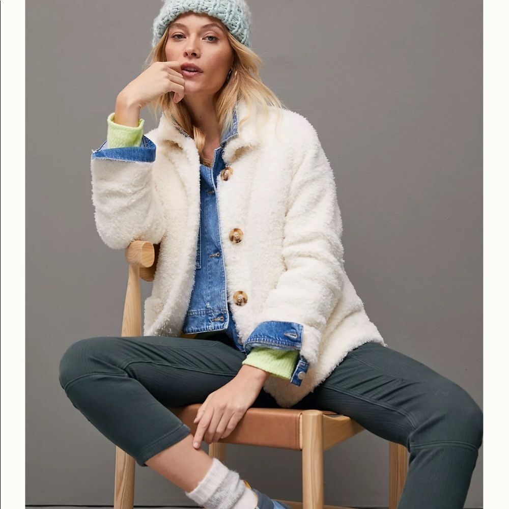 Anthropologie Danika Fuzzy Jacket NWT